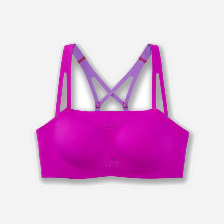 Brooks Dare Crisscross - Run Bra Mujer - Moradas/Magenta (YE1495376)